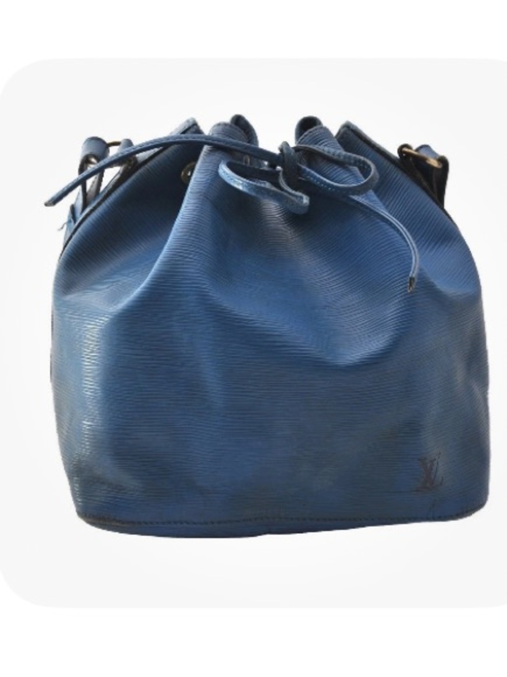 Louis Vuitton Blue Epi Petit Noe Drawstring Shoulder Bag